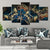 Relaxing Fractal Flower Canvas Wall Art