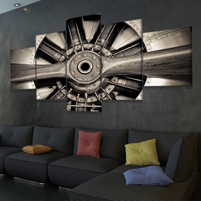 Military Airplane Propeller Wall Art Canvas Print-Stunning Canvas Prints