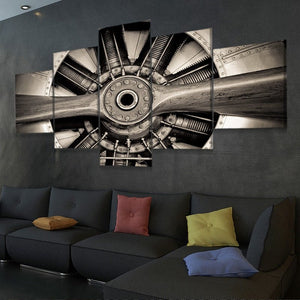 Military Airplane Propeller Wall Art Canvas Print-Stunning Canvas Prints