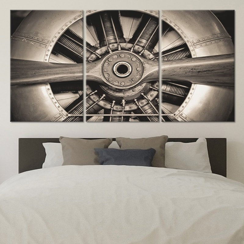 Military Airplane Propeller Wall Art Canvas Print-Stunning Canvas Prints
