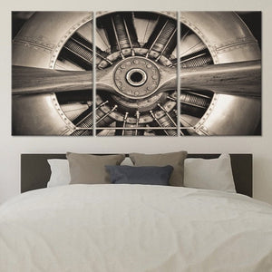Military Airplane Propeller Wall Art Canvas Print-Stunning Canvas Prints