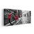 Retro Red Bike On Cobblestone Street Wall Art-Stunning Canvas Prints