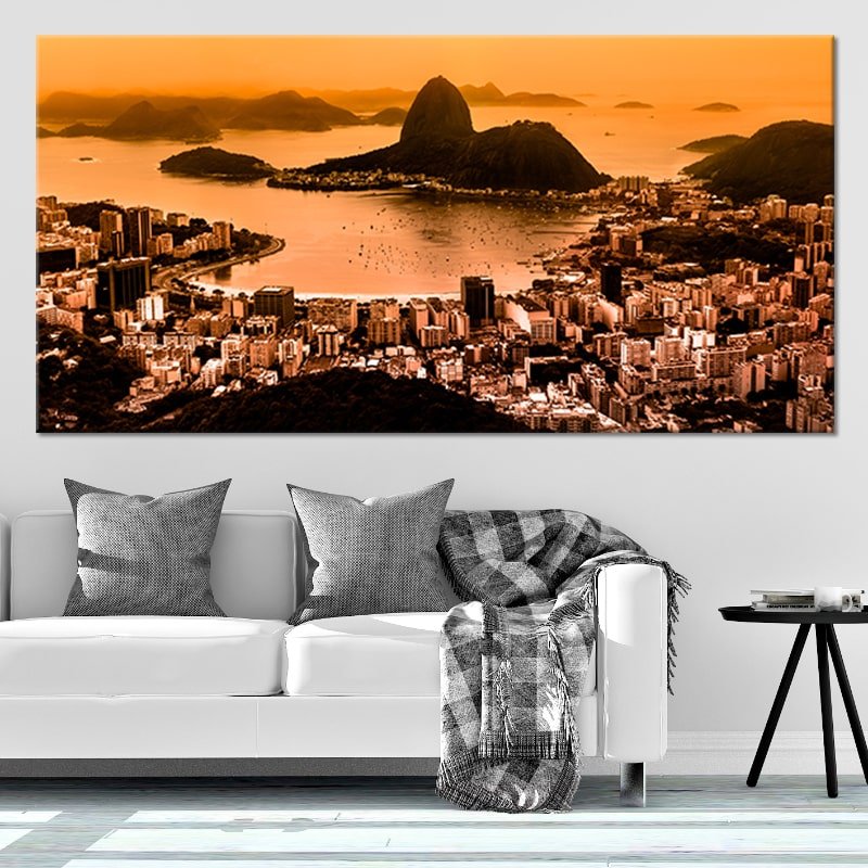 Rio De Janeiro Skyline Wall Art Canvas-Stunning Canvas Prints