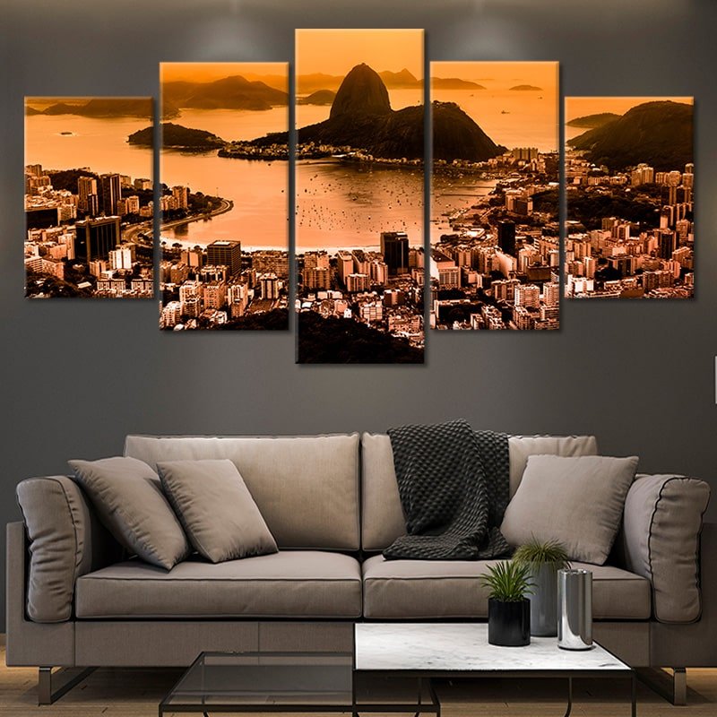 Rio De Janeiro Skyline Wall Art Canvas-Stunning Canvas Prints