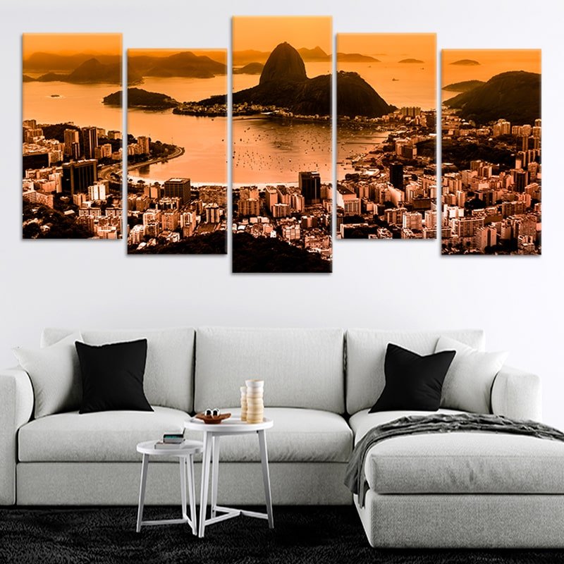 Rio De Janeiro Skyline Wall Art Canvas-Stunning Canvas Prints