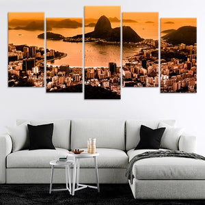 Rio De Janeiro Skyline Wall Art Canvas-Stunning Canvas Prints