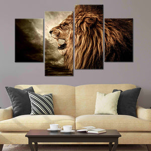 African Roaring Lion Wall Art Canvas-Stunning Canvas Prints