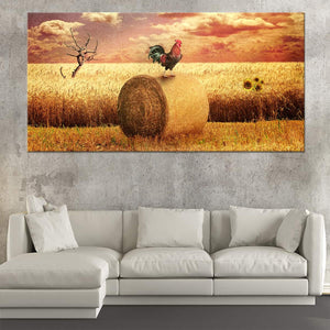 Farm Rooster Wall Art Canvas-Stunning Canvas Prints