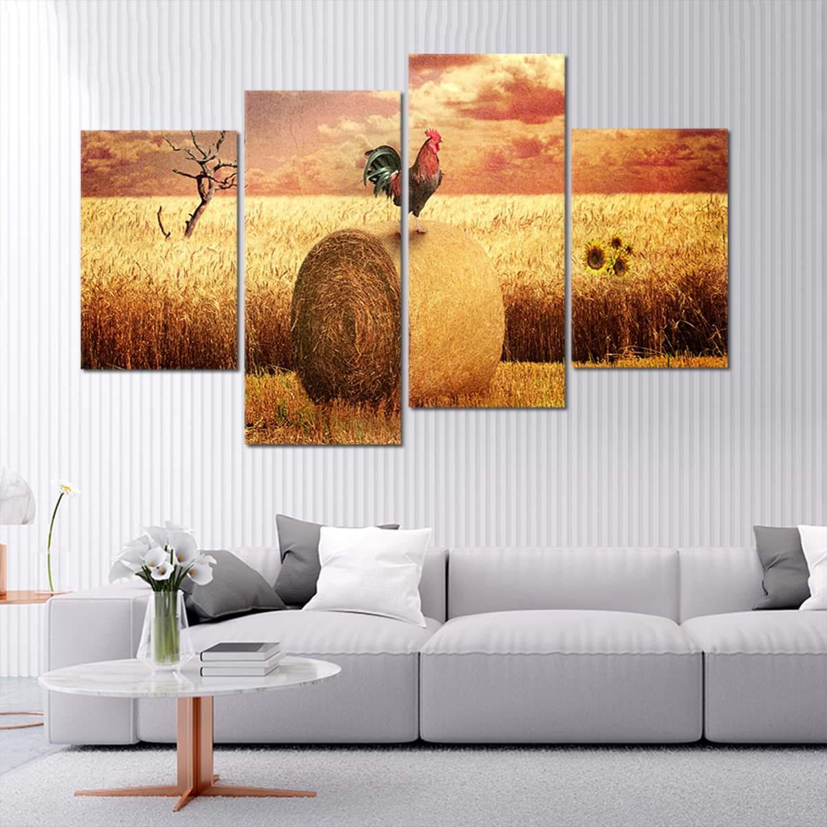 Farm Rooster Wall Art Canvas-Stunning Canvas Prints