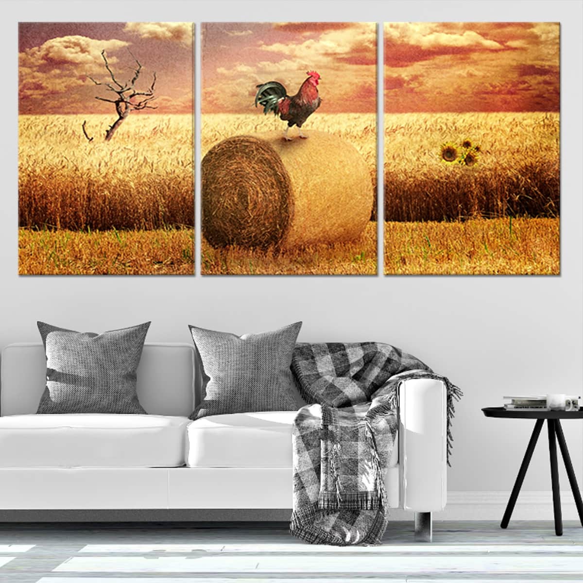 Farm Rooster Wall Art Canvas-Stunning Canvas Prints