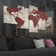 Rustic Atlas Map Wall Art Canvas Print-Stunning Canvas Prints