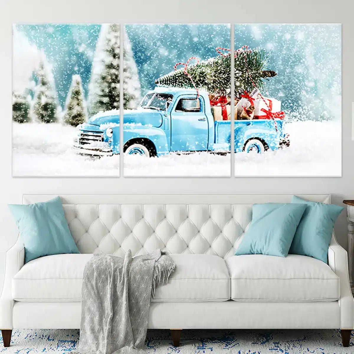 Christmas Truck Wall Art-Stunning Canvas Prints