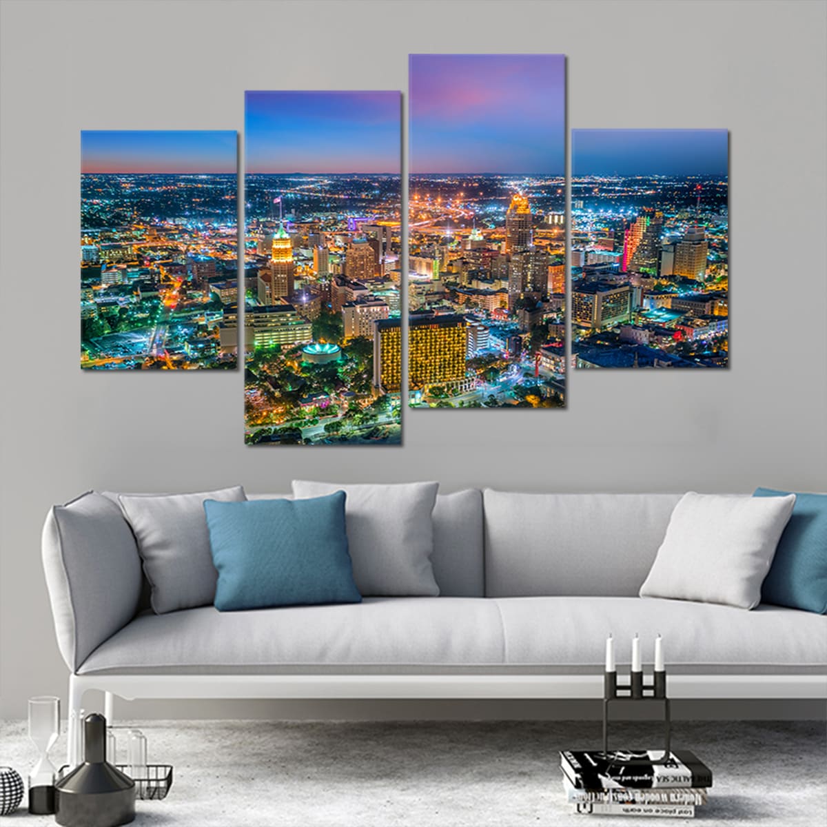 San Antonio Skyline Wall Art Canvas-Stunning Canvas Prints