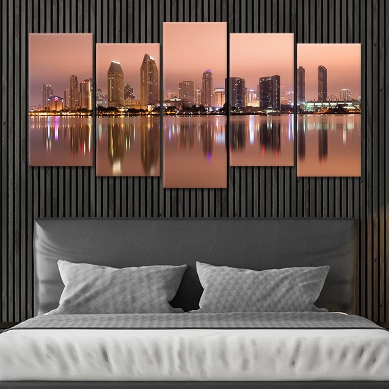 San Diego Skyline at Dusk Wall Art Canvas-Stunning Canvas Prints