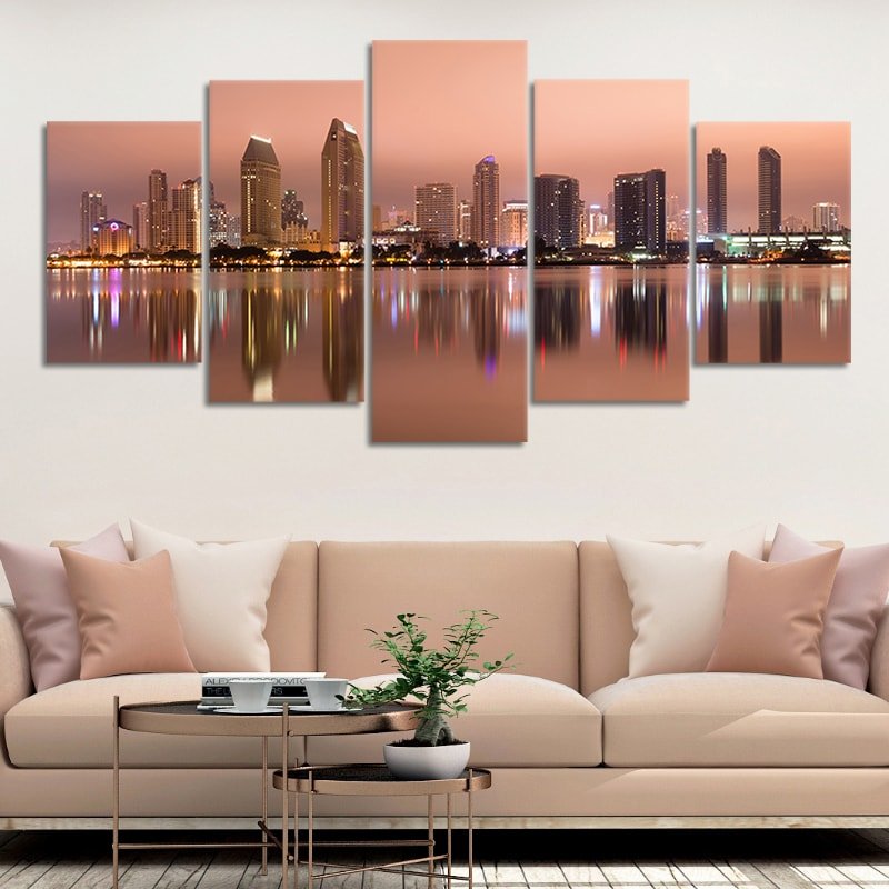 San Diego Skyline at Dusk Wall Art Canvas-Stunning Canvas Prints