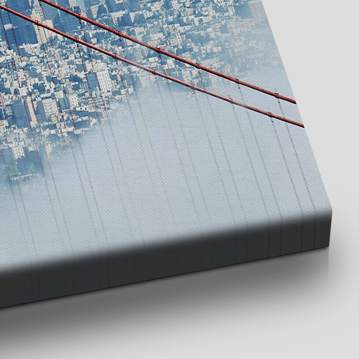 Foggy San Francisco Skyline Wall Art Canvas-Stunning Canvas Prints