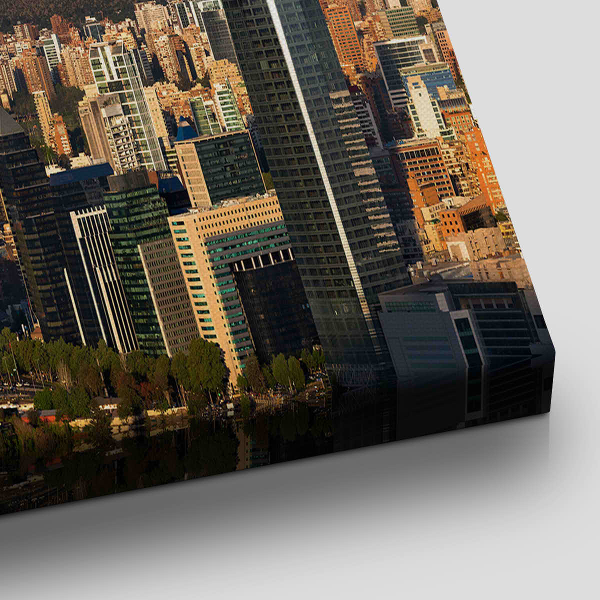 Santiago De Chile At Sunset Skyline Wall Art Canvas-Stunning Canvas Prints