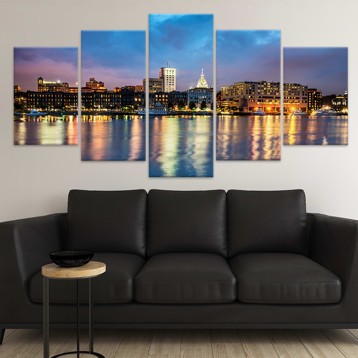 Savannah Georgia Skyline Wall Art Canvas-Stunning Canvas Prints