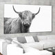 Highland Cow Picture Framed, Cow Wall Art Canvas, Highland Cow Poster, Cow Picture Decor