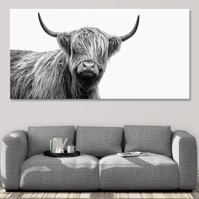 black and white cow print