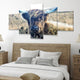 Sepia Highland Cow Wall Art Canvas-Stunning Canvas Prints