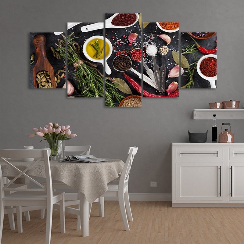 Kitchen Spices Wall Art-Stunning Canvas Prints