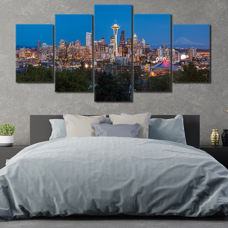 Seattle Washington Skyline Wall Art Canvas-Stunning Canvas Prints