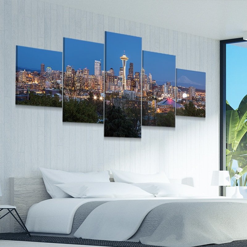 Seattle Washington Skyline Wall Art Canvas-Stunning Canvas Prints
