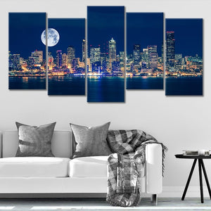 Seattle Skyline Wall Art Canvas-Stunning Canvas Prints