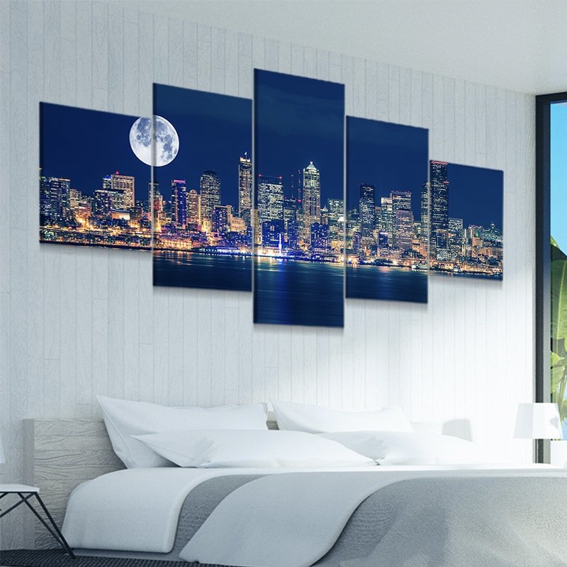 Seattle Skyline Wall Art Canvas-Stunning Canvas Prints