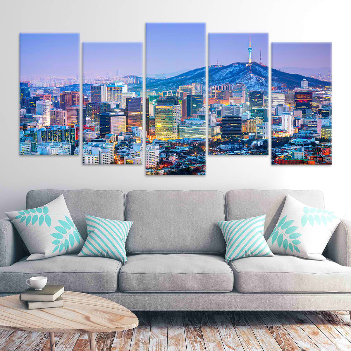 Seoul South Korea Skyline Wall Art Canvas-Stunning Canvas Prints