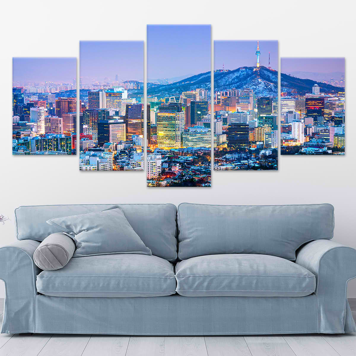 Seoul South Korea Skyline Wall Art Canvas-Stunning Canvas Prints