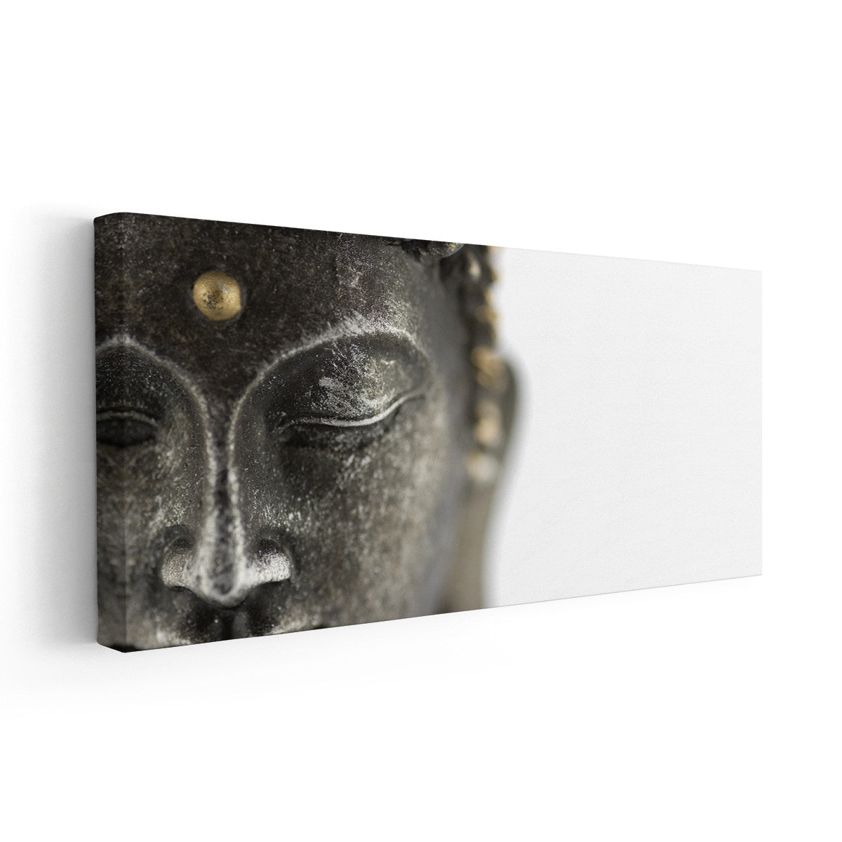 Black And White Buddha Wall Art Canvas Print