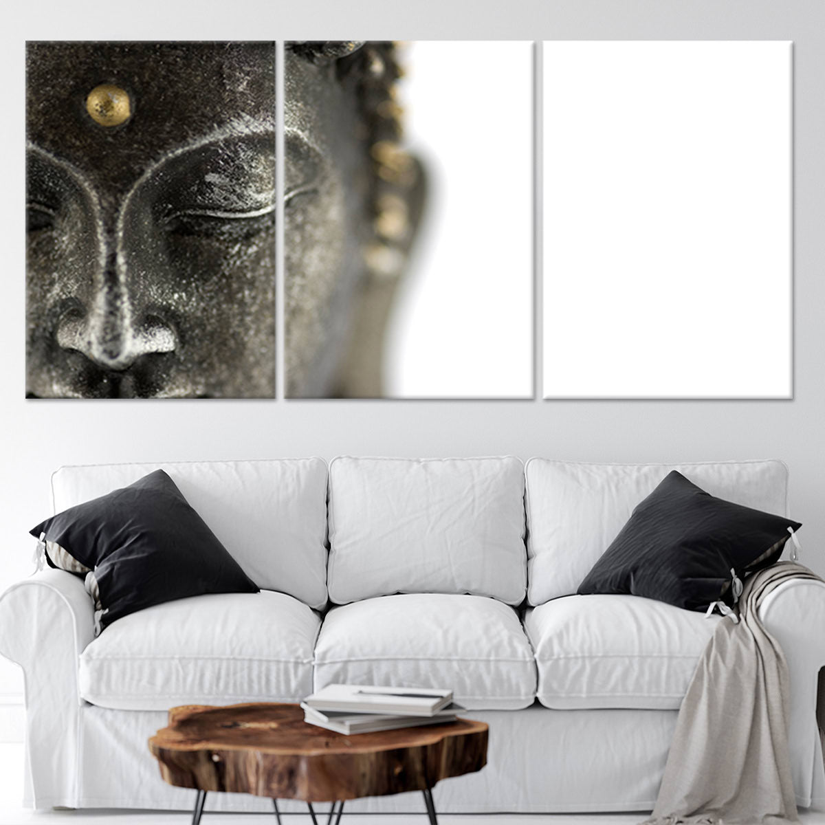 3 piece buddha wall art - stunning canvas prints