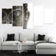 Black And White Buddha Wall Art Canvas Print