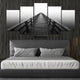 Ocean wall art framed with a tranquil pier, perfect for large ocean wall art settings.