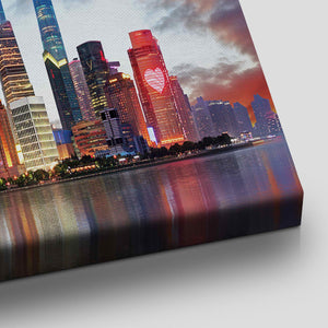 Shanghai Skyline Wall Art Canvas-Stunning Canvas Prints