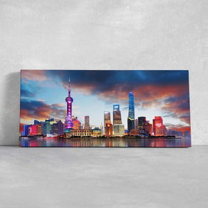 Shanghai Skyline Wall Art Canvas-Stunning Canvas Prints