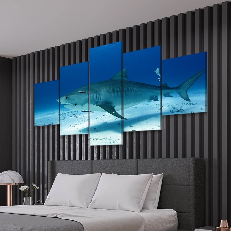 Tiger Shark Wall Art Canvas Print-Stunning Canvas Prints