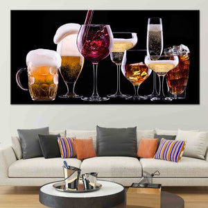 Cocktails and Wine Wall Art Canvas Print-Stunning Canvas Prints