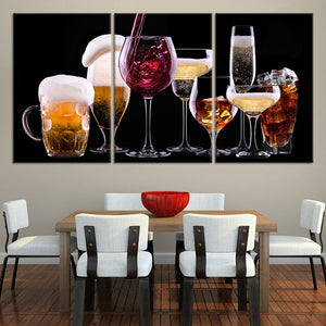 Cocktails and Wine Wall Art Canvas Print-Stunning Canvas Prints
