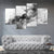 Silver Marble Canvas Wall Art Set