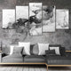 Large Black And White Abstract Marble Wall Art For Living Room Wall-Stunning Canvas Prints