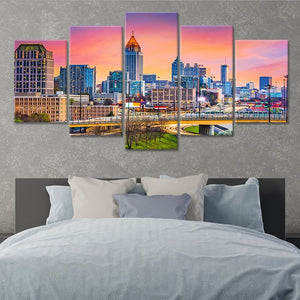 Atlanta Georgia Skyline Wall Art Canvas-Stunning Canvas Prints
