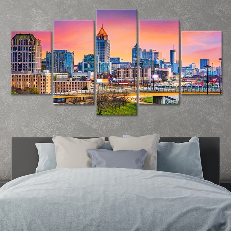 Atlanta Georgia Skyline Wall Art Canvas-Stunning Canvas Prints