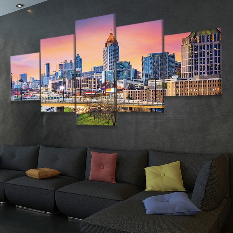 Atlanta Georgia Skyline Wall Art Canvas-Stunning Canvas Prints