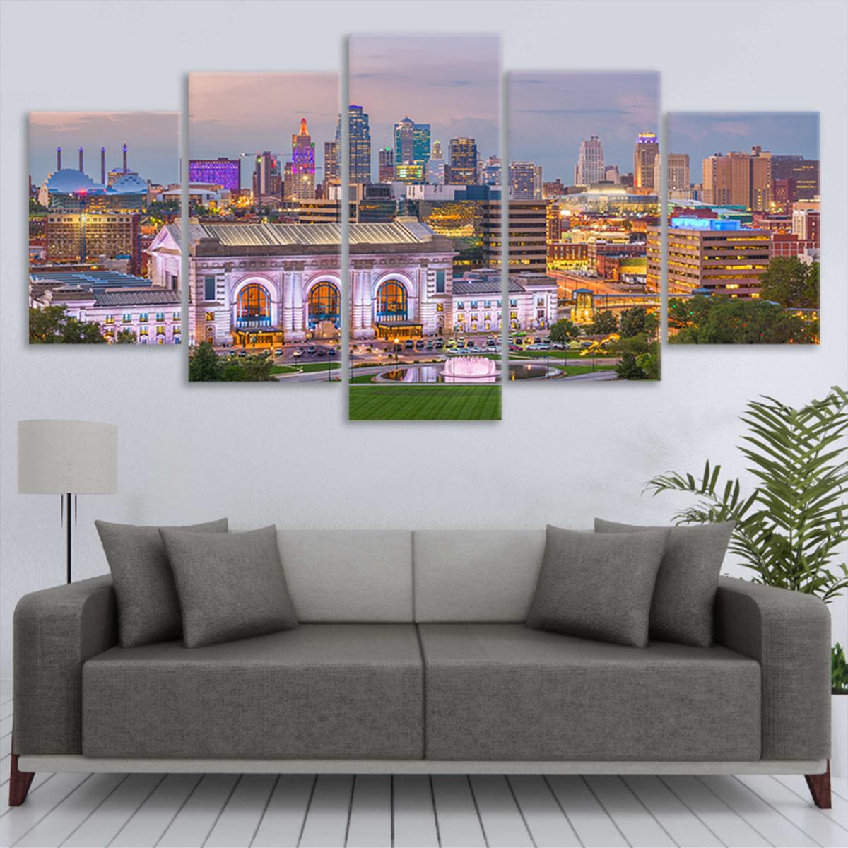 Kansas Skyline Wall Art Canvas-Stunning Canvas Prints