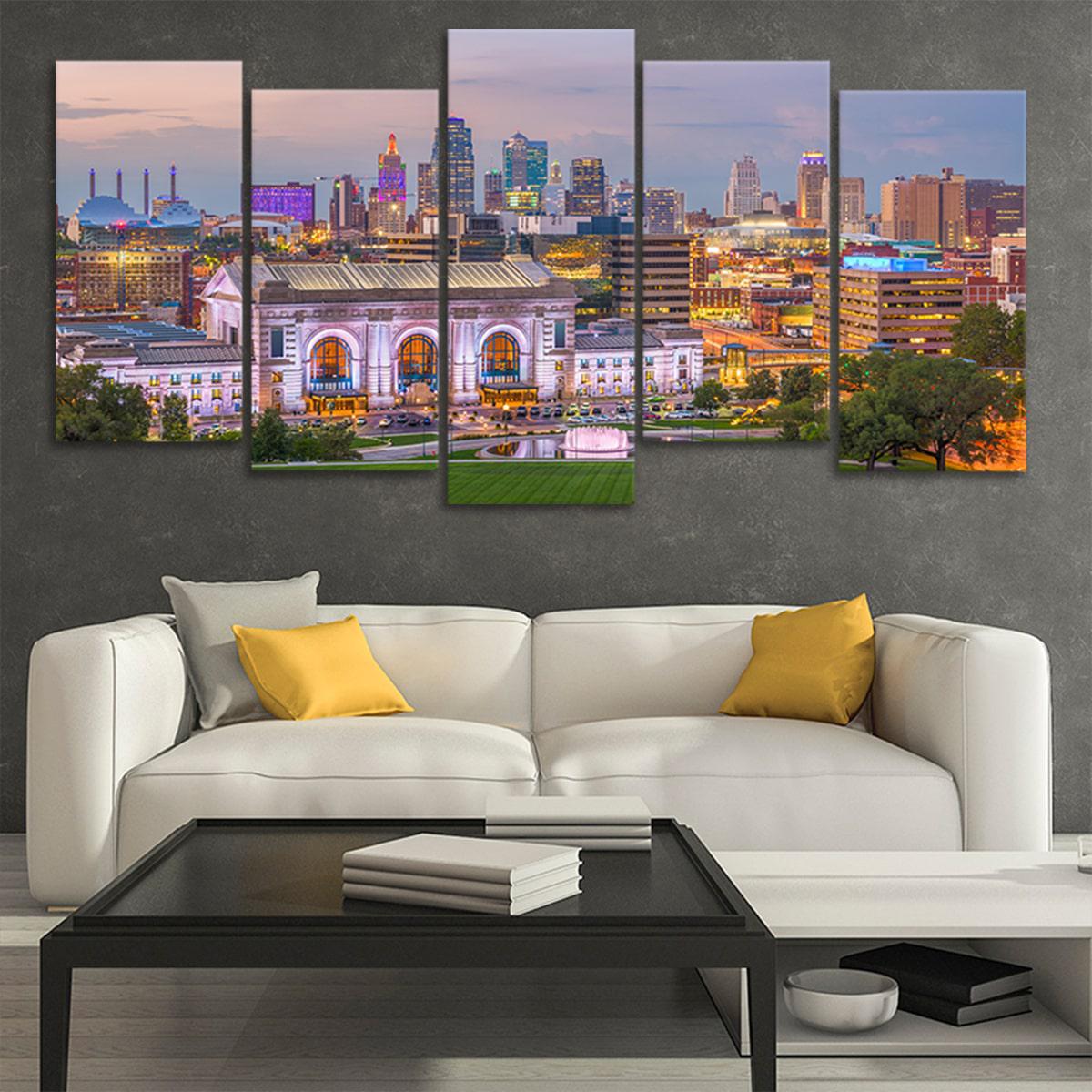 Kansas Skyline Wall Art Canvas-Stunning Canvas Prints