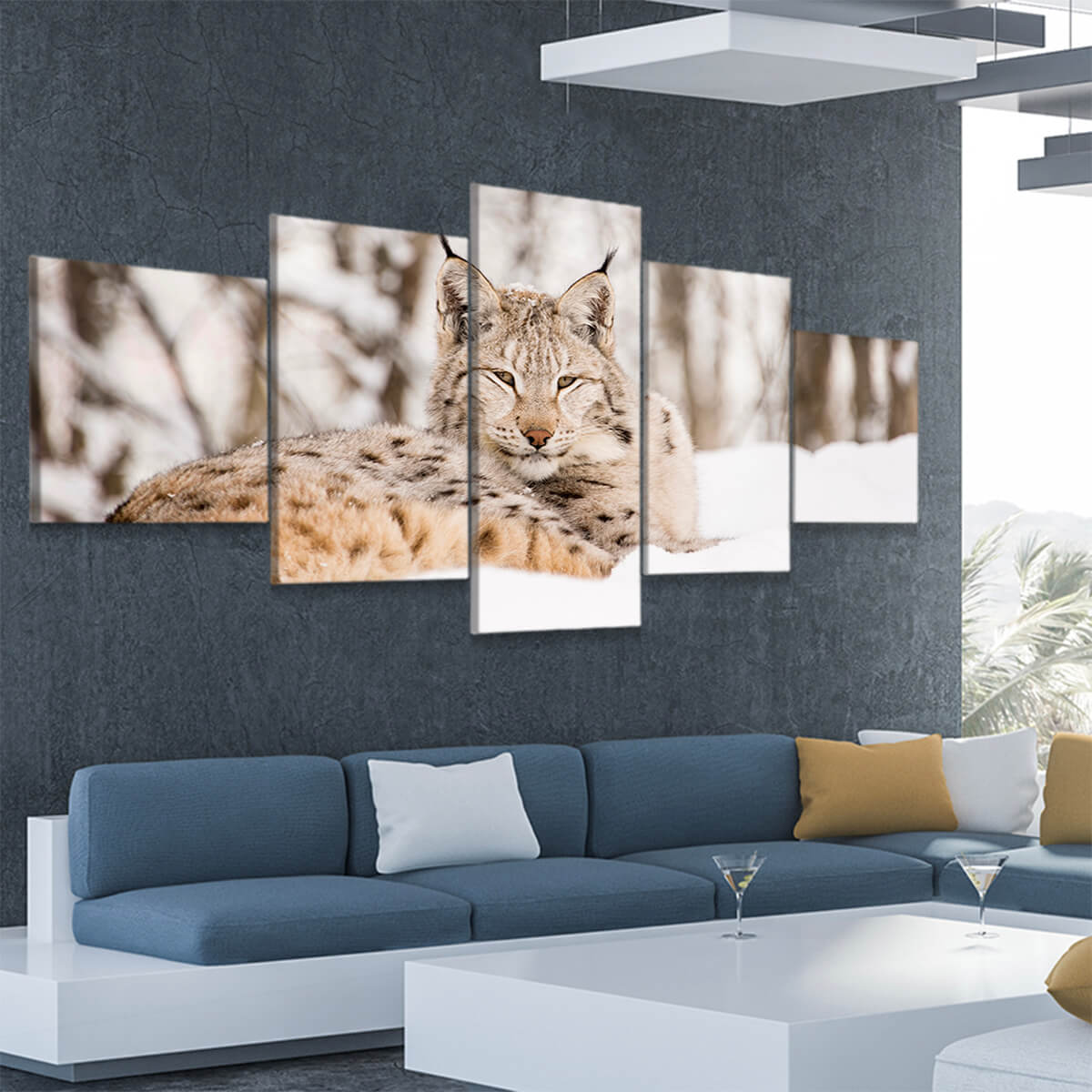 Snow Lynx Wall Art Canvas-Stunning Canvas Prints