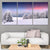 Snowy Pine Forest Multi Panel Canvas Wall Art